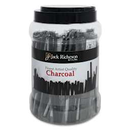 Richeson Natural Vine Charcoal Canister - Set of 144, Soft