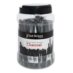 Richeson Natural Vine Charcoal Canister - Set of 144, Hard