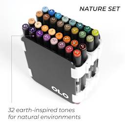 Nature Set. 32 Earth-inspired tones for natural environments.