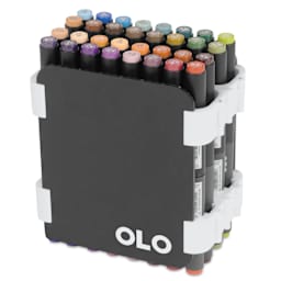 Olo Dual Tip Marker Carry Case - Set of 64, Nature Colors