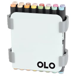 Olo Dual Tip Marker Carry Case - Set of 32, Manga Colors