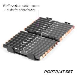 Believable skin tones and subtle shadows. Portrait Set.