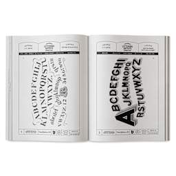 Vault Editions The Sign Painter and Lettering Artists Reference Book, Antique or Old Style font and Boston Round Egyptian Alphabet