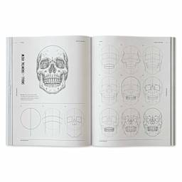 Vault Editions How to Draw Skulls, skull, frontal view