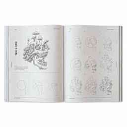 Vault Editions How to Draw Skulls, skull and fungi