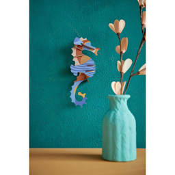 Wall Decoration Blue Ringlet Seahorse