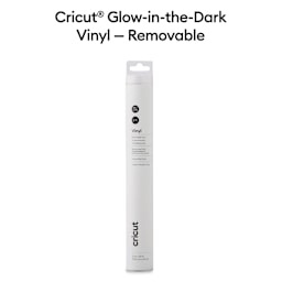 Cricut Glow-In-The-Dark Removable Vinyl, front of the packaging