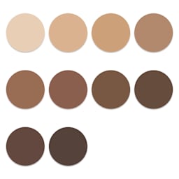 Cricut Permanent Vinyl - Skin Tone Sampler, palette of included colors