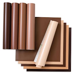Cricut Permanent Vinyl - Skin Tone Sampler, 10 Sheets. spread out