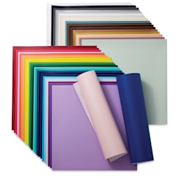 Cricut Removable Vinyl - Everything Sampler, 12" x 12", 45 Sheets, fanned out