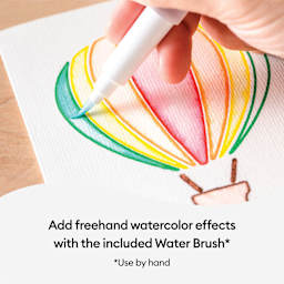 Cricut Watercolor Marker and Brush - Set of 9, coloring design using brush marker