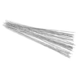 Craft Decor Bow Tying Wire - Silver, Pkg of 80, fanned outside of the packaging