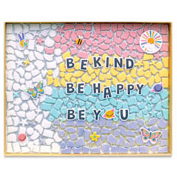 Creativity for Kids Rainbow Mosaic Kit, finished project