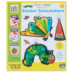 The Very Hungry Caterpillar Sticker Suncatchers Kit, front of the packaging