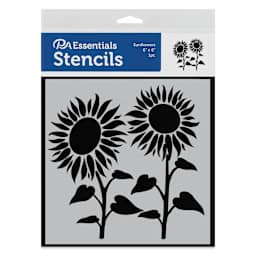 PA Essentials Stencil - Sunflowers, front of the packaging