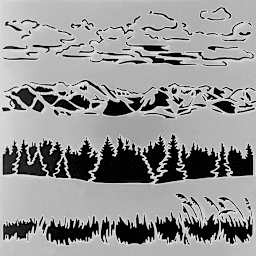 PA Essentials Stencil - Horizons