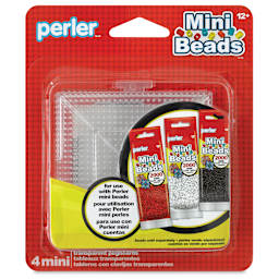Perler Mini Beads Pegboards Set, front of the packaging