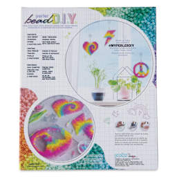 Perler Bead D.I.Y. Tie Dye Suncatcher Activity Kit back of packaging