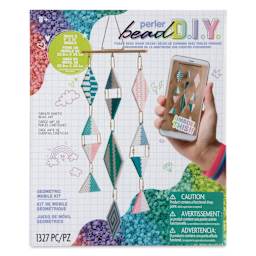 Perler Bead D.I.Y. Geometric Mobile Activity Kit front of packaging