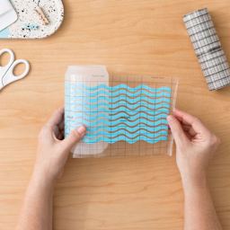 Cricut Joy Linerless Transfer Tape - 5.5" x 10 ft, applying design over project