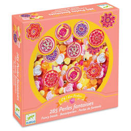 Djeco Fancy Bead Set - Flowers - front of packaging