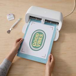 Cricut Printable Iron-On - Light Fabric, 8-1/2" x 11", Pkg of 5 in use with Cricut Jox Xtra