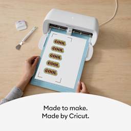 Cricut Printable Vinyl - White, 8-1/2" x 11", Pkg of 12 in use with Cricut Joy Xtra (not included)