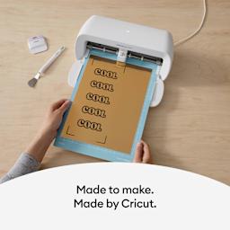 Cricut Printable Vinyl - Gold, 8-1/2" x 11", Pkg of 10 in use with Cricut Joy Xtra (not included)