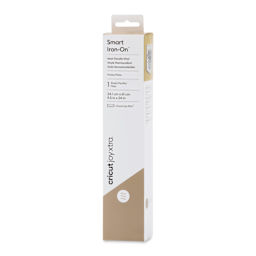 Cricut Joy Xtra Smart Iron-On Vinyl - Gold, 9-1/2" x 2 ft front of packaging