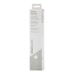 Cricut Joy Xtra Prismatic Glitter Smart Iron-On Heat-Transfer Vinyl - Silver, 9-1/2" x 19" front of packaging