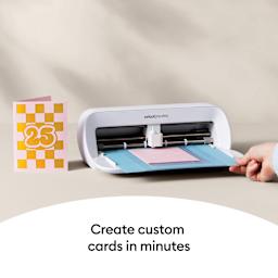 Cricut Joy Xtra Card Mat in use while creating custom cards with Cricut Joy Xtra