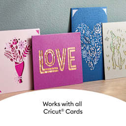 Cricut Joy Xtra Card Mat finished card examples made with Cricut Card Materials