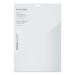Cricut Joy Xtra Permanent Smart Label Writable Vinyl Sheets - 9-1/2" x 13", Pkg of 3 front of packaging