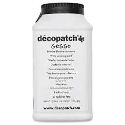 Decopatch Gesso Primer Paint - 10 oz, front of packaging