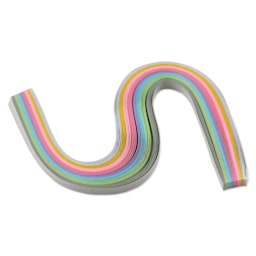 Rico Design Paper Poetry Quilling Paper Strip Set - Pastel, 8 mm x 40 cm, Pkg of 200