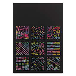 Rico Design Paper Poetry Scratch Paper Pads - Rainbow, A4 - scratched sheet example