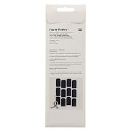 Rico Design Paper Poetry Scratch Paper Hangtags - Set of 12 - back of packaging