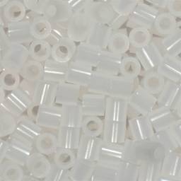 Perler Fused Bead Bag - Clear - close-up of beads