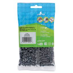 Perler Fused Bead Bag - Dark Grey, Pkg of 1000 - back of packaging