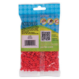 Perler Fused Bead Bag - Red, Pkg of 1000 - back of packaging