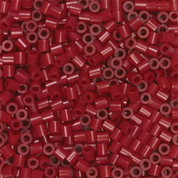 Perler Fused Bead Bag - Cherry - close-up of beads