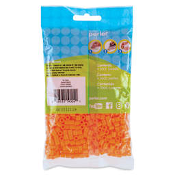 Perler Fused Bead Bag - Orange, Pkg of 1000 - back of packaging