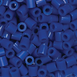 Perler Fused Bead Bag - Dark Blue - close-up of beads