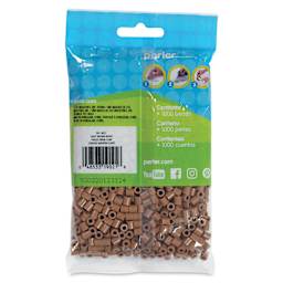 Perler Fused Bead Bag - Light Brown, Pkg of 1000 - back of packaging
