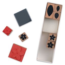 Rico Design Paper Poetry Stamp Set - Set of 9, Sakura contents