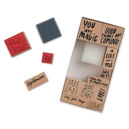Rico Design Paper Poetry Stamp Set - Set of 13, You Are Magic