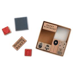 Rico Design Paper Poetry Stamp Set - Set of 10, Birthday