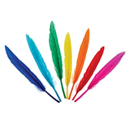John Bead Duck Quill Feathers - Multicolor Mix