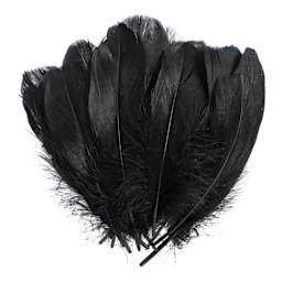 John Bead Goose Feathers - 18 g, Black