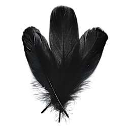 John Bead Goose Feathers - Black